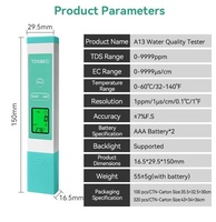 Mètre de température TDS EC 3-en-1 haute précision pour piscines et eau en bouteille, personnalisable OEM/ODM, usage industriel
