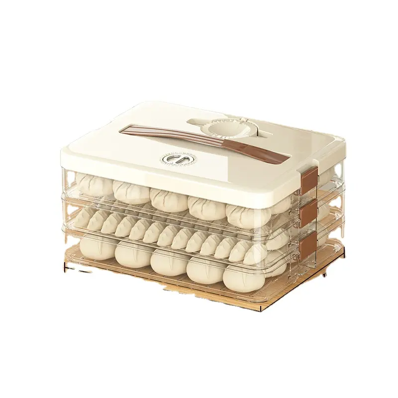 hot sale newest automatic dumpling new custom Refrigerator dumplings fresh timed frozen storage box