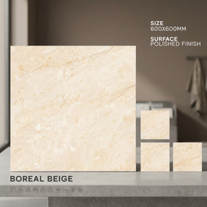 Cloudy White Design 600x600mm High Gloss Polished Porcelain Tiles Marble Effect Floor Finish 60x60cm - Product Image 6