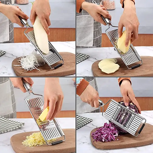 New Multi-purpose Vegetable Slicer Stainless Steel Grater Cutter Shredders Fruit Potato Peeler Carrot Grater <b>Kitchen</b> <b>Accessories</b> - Product Image 4
