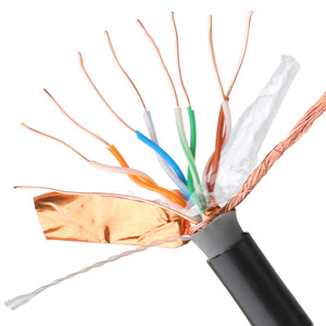 สายเคเบิลอีเธอร์เน็ต Cat5e สำหรับภายนอกอาคาร SFTP ป้องกันสองชั้น ทองแดงแท้ กันน้ำ ฝังดินได้โดยตรง สำหรับกล้องวงจรปิด POE 1 กิกะบิต 100MHz สายเน็ตเวิร์ค - Product Image 5