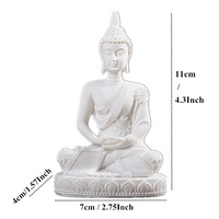 Statue de Bouddha créative sculpture transfrontalière mini maison salon porche décoration résine artisanat décoration