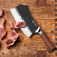 Ensemble de couteaux à désosser Pro pour la transformation de la viande, pour boucherie, avec manche en bois de Rose, 4 pièces