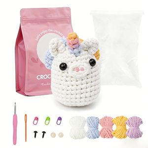 Kit de Iniciación para Tejer Peluches a Mano, Accesorios para Muñecas de Ganchillo, Kit de Manualidades de Tejido y Ganchillo para Niñas, Adultos y Niños - Product Image 1