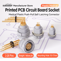 Carte de circuit imprimé (PCB) médicale en plastique, série PKG CKB 0P/1P/2P, 2-26 broches, contacts droits, coudés et à 90 degrés, connecteur femelle