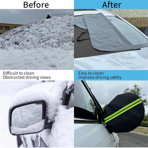 Protection de pare-brise avant de <span class=keywords><strong>voiture</strong></span> d'<span class=keywords><strong>hiver</strong></span> contre le gel, la neige et la pluie 600D Oxford Car Windshield Snow Cover - Product Image 6