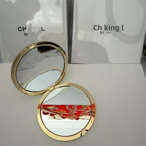 Nouveau modèle classique de miroir de maquillage de voyage double face pour reprise de maquillage, miroir compact rond pliable, idéal comme cadeau - Product Image 2