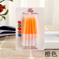 Bougie d'anniversaire en métal avec fil coloré, spéciale gâteau d'anniversaire, lot de 10 pièces