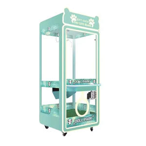 Coin-operated QR Code Crane Game Board Fully Transparent <b>Internet</b> Claw Machine, English Version Metal Wood or Plastic - Product Image 1