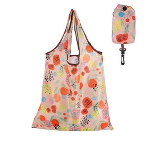<b>Foldable</b> Shopping <b>Bags</b> Recyclable Grocery Tote Pouch Eco-Friendly Heavy Duty Washable Polyester Folding Shopping <b>Bag</b> - Product Image 3