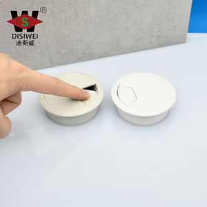 Boîte de gestion des câbles Disney, couvercle de jonction rond en plastique, couvercle d'étanchéité pour trou de câble de bureau, marron, blanc, gris, noir - Product Image 3