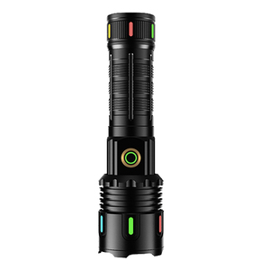 Lampe torche tactique à affichage numérique laser blanc haute luminosité 7070, zoomable, pour la chasse, la patrouille, le camping, lampe torche LED rechargeable - Product Image 1