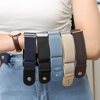 Ceinture élastique invisible réglable sans trous en alliage, style militaire, amincissante pour la taille, pour jeans Zhejiang, réduction de taille
