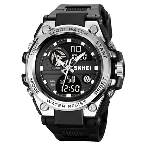 Montre de sport numérique analogique Skmei 2031 tendance pour hommes, étanche 50m, en chrome, vente en gros - Product Image 3