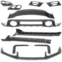 Kits de carrosserie en Fiber de carbone sèche de Style RYFT pour Porsche 911 (992) Turbo S jupes latérales de lèvre de pare-chocs diffuseur arrière aileron arrière
