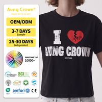 T-shirts graphiques personnalisés de haute qualité en gros, T-shirts à manches courtes, T-shirts en coton lourd