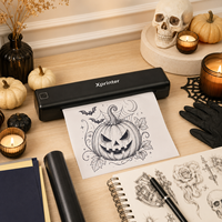 Impresora de Tatuajes Portátil Xprinter P84, Tamaño A4, Inalámbrica, Térmica, Copiadora de Transferencia de Tatuajes con Aplicación