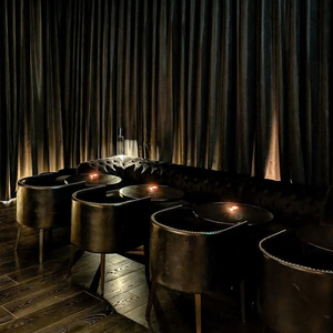 Moderno Night Club divano <span class=keywords><strong>VIP</strong></span> Black Lounge Nightclub mobili da Bar modulare Hotel Lounge Booth Led KTV Bar divano - Product Image 4