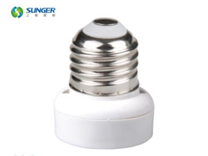 Konverter lampu E27-GU24 soket adaptor gaya sekrup aluminium plastik bahan CE RoHS lampu gantung bersertifikasi garansi 2 tahun - Product Image 1