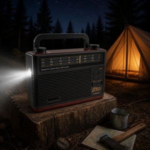 <span class=keywords><strong>Radio</strong></span> Retro AM/FM SW de 3 Bandas con Reproductor MP3, USB, TF, Recargable, 1200mAh, Altavoz Integrado de Plástico, Logotipo Personalizado de Fábrica OEM - Product Image 4