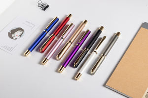 Penna gel di lusso in oro rosa di alta qualità di vendita calda con logo personalizzato - Product Image 3