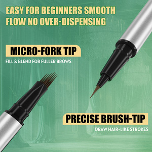 W3W W683 Getönter Doppelkopf-Mehrzinken-Augenbrauenstift 4D Micro-Carving Wasserfest Schweißfest Nicht-Verschmierend Flüssig <span class=keywords><strong>TK</strong></span> Bestseller - Product Image 3