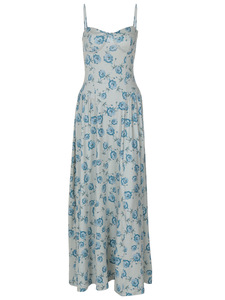 Vestido Personalizable para Mujer, Estilo Romántico Francés con Estampado Floral, Vestido Amarillo con Estampado Floral para Mujer, Vestido de Playa para Verano - Product Image 6