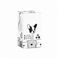 Emballages personnalisables écologiques et portables pour produits pour animaux de compagnie avec impression offset, doublure en éponge, fabriqués en carton gris recyclé