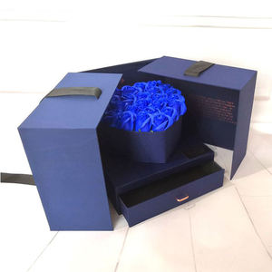 Caja Rígida con Rosa Eterna Infinita para Regalo del Día de la Madre o San Valentín, Forro de Esponja de Papel Kraft de 2 mm, Duradera, Inmortal, para Guardar por Siempre - Product Image 5