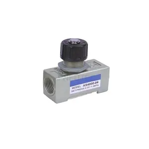 SMC type AS Series AS1000-M5 AS2000-02 Female M5 one way mini Pneumatic air Flow Control check Valve