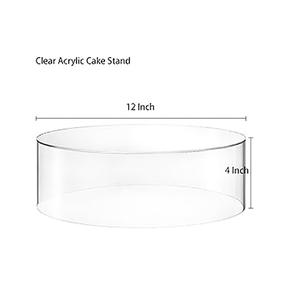 Présentoir à gâteau en acrylique transparent rond personnalisé du fabricant pour anniversaire - Product Image 2