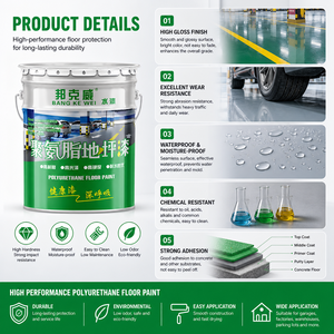 Polyurethane Self-Leveling Floor <b>Paint</b> High-Gloss and Pressure-Resistant Floor <b>Coating</b> for Industrial Workshops - Product Image 3