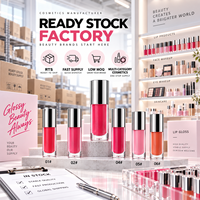 Gloss à lèvres rafraîchissant RTS 6ml avec applicateur en alliage de zinc, haute brillance, 6 teintes, faible MOQ 3 pièces, vente en gros, logo personnalisé