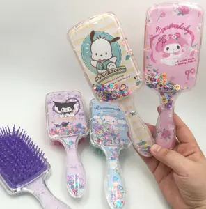 Ruunjoy Sanrio Accessories Kawaii Kuromi Cinnamoroll Cartoon Air Cushion Comb Anime Girl Heart Cute Portable Comb Gifts