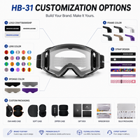 Lunettes de sport HUBO HB-31 polarisées, anti-buée, anti-poussière, avec lentilles cylindriques magnétiques, monture intégrale, photochromiques, sangle réglable