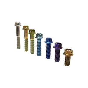 Disque de <span class=keywords><strong>frein</strong></span> d'approvisionnement d'usine Écrous anodisés M10 <span class=keywords><strong>M8</strong></span> Boulon hexagonal à bride Boulons en titane Gr5 - Product Image 3