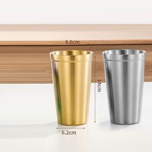 Vaso Térmico Reutilizable de Doble Capa de Acero Inoxidable de 175 ml, 260 ml, 300 ml, 350 ml, 450 ml, para Leche, Café, Cerveza, Té, Agua, para Camping - Product Image 5