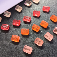 YZ a granel al por mayor Stock 6X8mm corte esmeralda Brasil fusión piedra rubí Fanta turmalina Paraiba Etc Arco Iris fusión piedra joyería conjunto