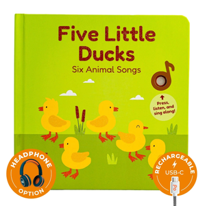<span class=keywords><strong>Libro</strong></span> Interactivo con Sonidos <span class=keywords><strong>de</strong></span> Cinco Patitos, Recargable por USB-C, con Soporte para Auriculares, Juguete Musical Educativo para Niños Pequeños - Product Image 1