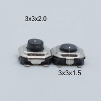 DPST 12VDC 4 broches Mini interrupteur tactile SMD avec borne de terre Mini interrupteur CTT-1177 tactile