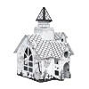 Maison de jeu pour enfants en papier à dessiner, modèle de cabane à graffitis DIY, BF30005