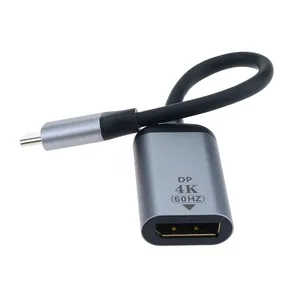 USB סוג C זכר ל-HDMI / Vga / DP / מיני DP נקבה ממיר וידאו HD 4K 60Hz לטלפון נייד מתאם וידאו לטלוויזיה למחשב נייד