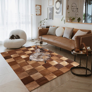 <span class=keywords><strong>Tapis</strong></span> de luxe en <span class=keywords><strong>patchwork</strong></span> de cuir de vache personnalisé, <span class=keywords><strong>tapis</strong></span> de salon et de salon pour la maison, fabriqués en chine - Product Image 1