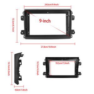 Podofo Double Din Android Autoradio 4 + 64G 9 pouces Autoradio sans fil Carplay Android Auto Pour Fiat Ducato <span class=keywords><strong>2021</strong></span> IPS DSP WIFI RDS - Product Image 4
