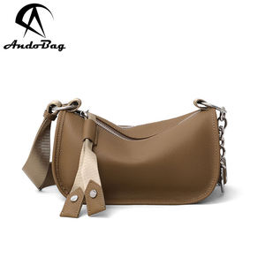 AndoBag Nouveaux sacs à bandoulière pour femmes en cuir de vache véritable, sac Jiaozi tendance à porter sous le bras, grande capacité 5904 - Product Image 1