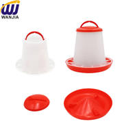 WANJIA Nouveau Distributeur Automatique de Nourriture pour Poulets en PP avec Conception Anti-Déversement pour Poussins, Poules et Poulets de Chair - Équipement d'Alimentation pour Volailles de Ferme et de Jardin