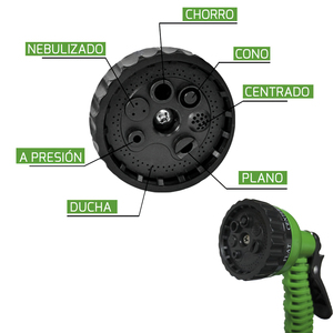 Manguera de Riego Compacta y Extensible de 5 a 15 Metros con Pistola de Riego de 7 Posiciones - Product Image 4