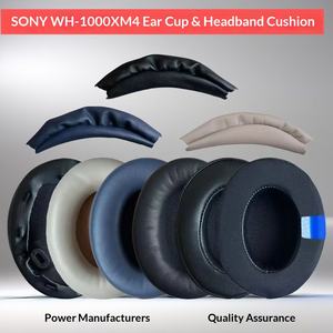 Almohadillas de Cuero de Cordero Premium, Almohadillas de Cuero Proteico, Diadema Cómoda, Almohadillas de Gel con Aislamiento de Ruido para <span class=keywords><strong>Sony</strong></span> WH-<span class=keywords><strong>1000XM4</strong></span> - Product Image 6