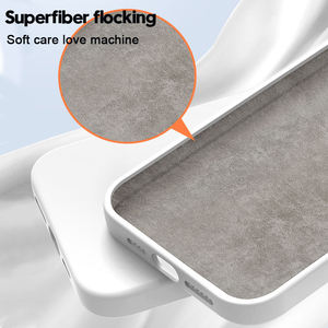 Bonnes affaires Antichoc Grande Fenêtre Mat Téléphone étui pour <span class=keywords><strong>iphone</strong></span> 15 11 13 12 <span class=keywords><strong>Pro</strong></span> <span class=keywords><strong>Max</strong></span> <span class=keywords><strong>14</strong></span> Plus Lentille Protection Liquide Silicone Couverture - Product Image 4