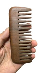 Set di Pettini in Legno Naturale Ovale Promozionale con Custodia Portatile, Pettine a Denti Larghi per Massaggio e Cura dei Capelli, Uso Domestico - Product Image 6